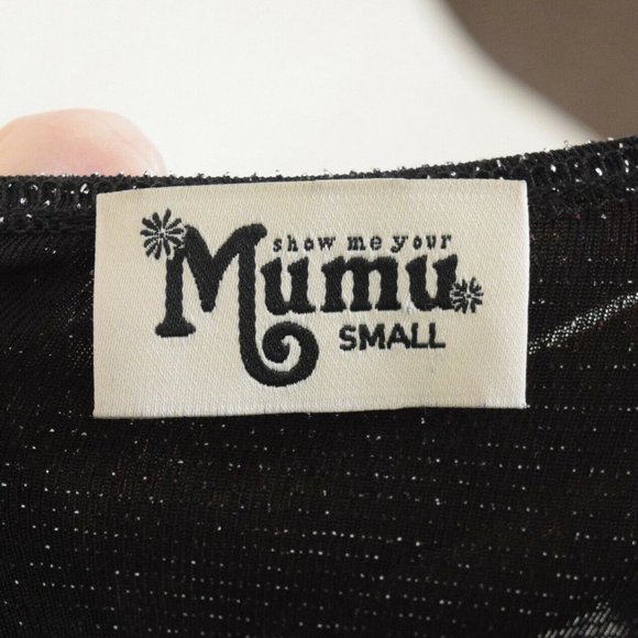 Show me Your Mumu Sparkly Cold-Shoulder Tunic - Picture 4 of 9